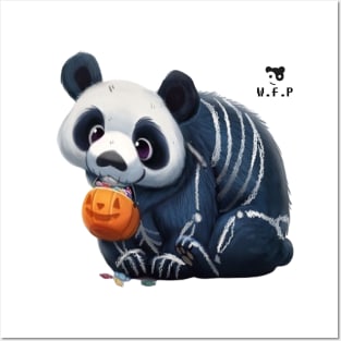 Panda halloween Posters and Art